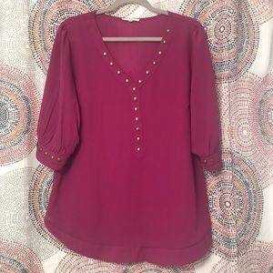 Women’s magenta blouse